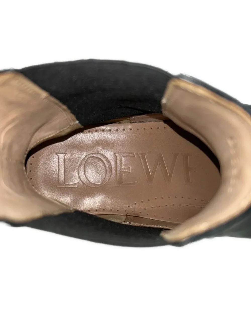 Loewe Boots Black Side Gore Leather